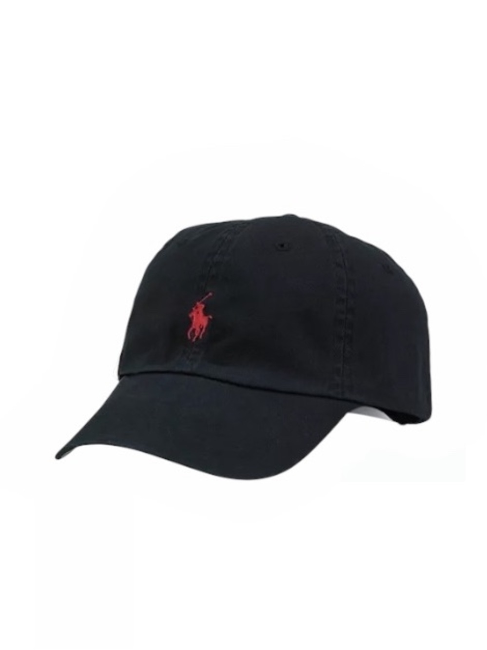 Polo by Ralph Lauren Black Baseball Cap with Red Pony